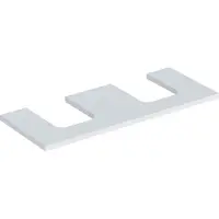 Geberit ONE Waschtischplatte, Ausschnitt 2-fach, für Aufsatzwaschtisch Schalenform, 120x3x47cm, 505.335.00.2