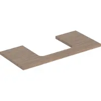 Geberit Waschtisch-Platte One 105x3x47cm, Eiche/Mela Holz, AS mit.