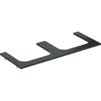 Geberit Waschtisch-Platte One 120x2x47cm, AS 2-f., SZ, Marmor sw/matt