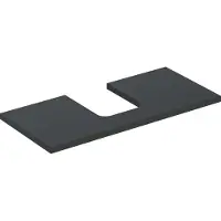 Geberit Waschtisch-Platte One 105x3x47cm, lava/lackiert m, AS mit.