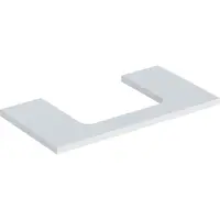 Geberit Waschtisch-Platte One 90x3x47cm, w/lack. ma, Ausschnitt mittig