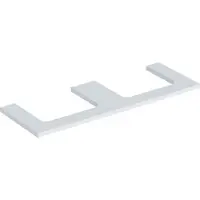 Geberit Waschtisch-Platte One 135x3x47cm, w/lack. ma, Ausschn zweifach