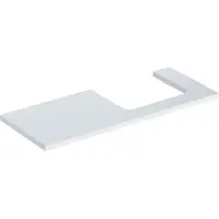 Geberit ONE Waschtischplatte, Ausschnitt rechts, 120x3x47 cm, 505.325.00.1, Farbe: weiß lackiert hochglänzend