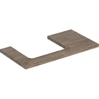 Geberit ONE Waschtischplatte, Ausschnitt links, für Aufsatzwaschtisch, 90x3x47cm, 505.303.00.6