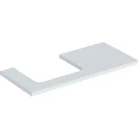 Geberit ONE Waschtischplatte, Ausschnitt links, für Aufsatzwaschtisch, 105x3x47cm, 505.304.00.2, Farbe: weiß lackiert matt