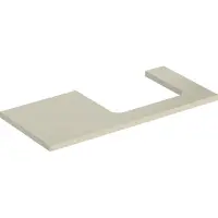 Geberit ONE Waschtischplatte, Ausschnitt rechts, 105x3x47 cm, 505.324.00.4, Farbe: sand-grau lackiert hochglänzend