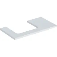 Geberit Waschtisch-Platte One 90x3x47cm, w/lack. ma, Ausschnitt links
