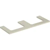 Geberit Waschtisch-Platte One 135x3x47cm, sand-grau/l hg, AS 2-fach