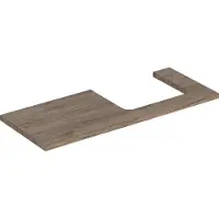 Geberit Waschtisch-Platte One 120x3x47cm, N hick./Mela Holz, AS re