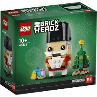 LEGO 40425 BrickHeadz Nussknacker Weihnachtsspielzeug mit Weihnachtsbaum, Weihnachtsgeschenk für Männer, Frauen und Kinder ab 10 Jahren