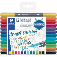 Staedtler Zweispitzmaler Brush letter duo Pinselspitze VE=5x12 Farben