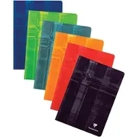 Clairefontaine 10x Heft A4, 40 Blatt kariert mit Rand 90g - Sortiert 31222C