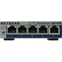 Netgear GS105E-200PES Netzwerk-Switch, Managed L2/L3 Gigabit Ethernet (10/100/1000), Grau