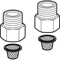 Geberit Rückflussverhinderer Set G 3/8 241063001 mit Korbfilter