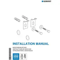 Geberit Urinal-Befestigungsset KERAFIX mit Abdeckkappen verchromt