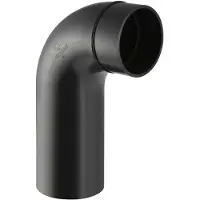 Geberit Pe Bogen 365051161 DN 70, 88,5Grad, mit langem Schenkel, PE-HD