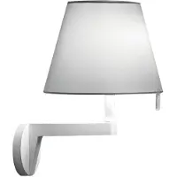 Artemide Melampo Wandleuchte m/Switch Grau - , Metallisch, für Wohnzimmer, Aluminium
