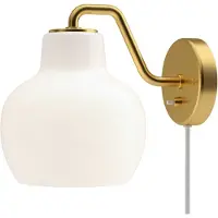 Louis Poulsen Wandleuchte VL Ring Crown, Steckerkabel - , VL Ring Crown, Gold / Messing, für Wohnzimmer, Glas, Design