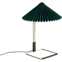 HAY Matin LED-Tischlampe, grün/messing, Höhe 38 cm , Matin 300, dimmbar, Grün, für Wohnzimmer, Metall, Design