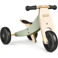 Kinderfeets Graviertes 2-in-1 Holz-Dreirad-Laufrad