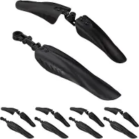 Relaxdays 5 x Schutzblech Set vorn und hinten Schwarz