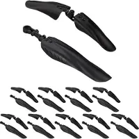 Relaxdays 10 x Schutzblech Set vorn und hinten Schwarz