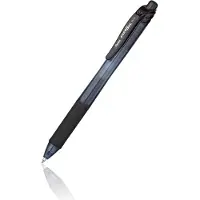 Pentel Energel X, Ausziehbarer Gelschreiber, Schwarz, Schwarz, Durchscheinend, Kunststoff, Gummi, Gummi, Beidhändig