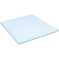 Damai Topper Spannbettlaken Organic Sky Blue (Satin)-100 x 210 cm