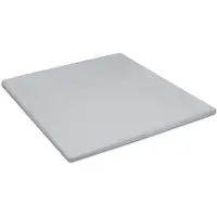 Cinderella Topper Spannbettlaken Hellgrau (Baumwolle)-180 x 220 cm