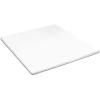 Cinderella Topper Spannbettlaken Weiß (Satin)-200 x 220 cm