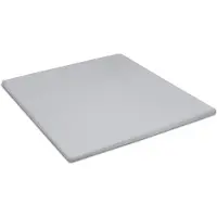 Damai Topper Spannbettlaken Organic Light Grey (Satin)-100 x 200 cm