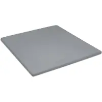 Damai Topper Spannbettlaken Organic Grey (Satin)-140 x 210 cm