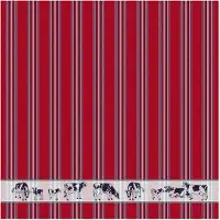 DDDDD Geschirrtuch Friesian Rot (Set von 6)