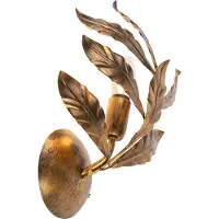 QAZQA Art Deco Wandleuchte Antikgold - Linden