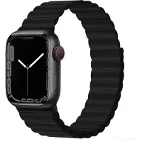 Devia Deluxe Sport 3 schwarz / Armband für Apple Watch / 40/41/42 mm / Silikon / magnetisch