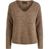 Pieces Pullover Ellen 17114251 Braun Regular Fit