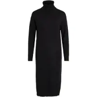Vila Strickkleid "VIRIL ROLLNECK MIDI DRESS" mit hohem Rollkragen