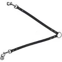 Kerbl VEGAS Koppel, schwarz 12mm 30cm, für zwei Hunde