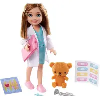 Mattel GTN86; GTN88 - Barbie Chelsea Karriere Puppe Ärztin