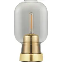 Normann Copenhagen Amp Tischleuchte, rauchfarben/messingfarben