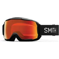 Smith Skibrille Grom Black / Red Sol-X Mirror Kinder