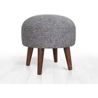 Atelier Del Sofa | Hocker Deff Samt grau Samt 45x43x45 cm | NADUVI