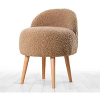 Atelier Del Sofa | Hocker Rufmee Teddy braun Teddy Stoff 48x64x42 cm | NADUVI