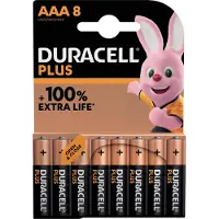 Duracell - Batterie plus AAA 8st | Blasen Sie ein 8 -Stück | 10 Stück