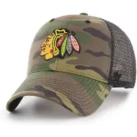 Chicago Blackhawks NHL '47 MVP Camo Branson Camo Eishockey Cap
