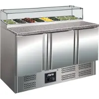 Saro Pizzatisch Mit Glasaufsatz Modell Ps 300 G, Maße: B 1370 X T 700 X H 1180