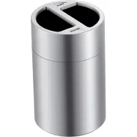 HygieneShopBasics Großvolumiger Recycling-Abfalleimer 2x60 Liter