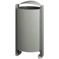 Rossignol Abfallbehälter ARKEA Standmodell 100 Liter metallgrau