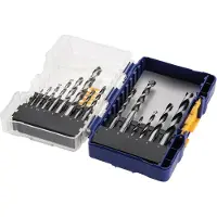 Irwin 14-teiliges HSS Metall-, Stein- und Holzbohrer-Set