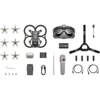 DJI Avata Fly Smart Combo, 4 Rotoren, 48 MP, 3840 x 2160 Pixel, 27 m/s, 2420 mAh, Schwarz, Grau